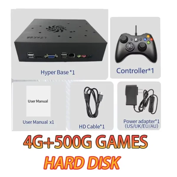 Retro Gaming Console 2TB with 70000+ Games Plug & Play