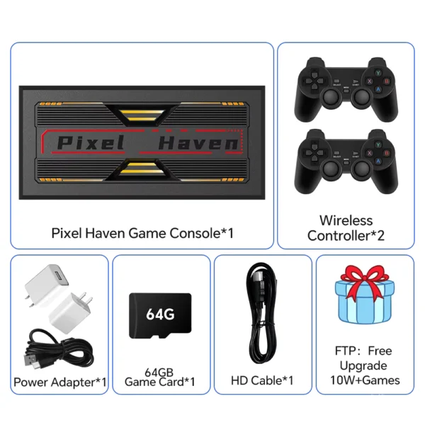 Pixel Haven 4K Retro Game Console with 29000+ Games