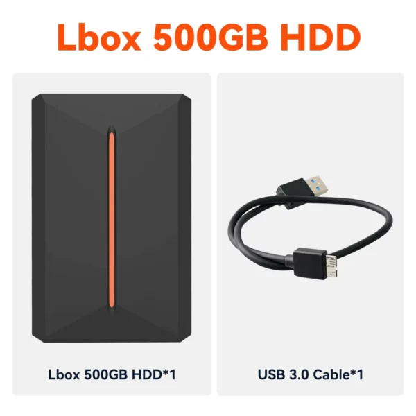 Launchbox 500GB HDD Gaming Drive with 3700+ Games