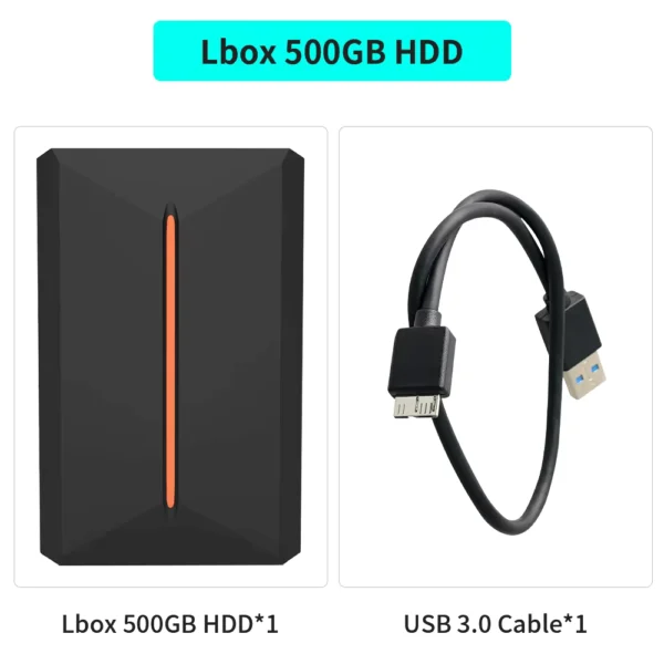 Launchbox 500GB External Game Hard Drive with 3700+ Games