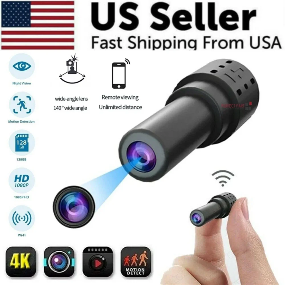 WiFi Wireless 1080P Mini Spy Camera with Night Vision