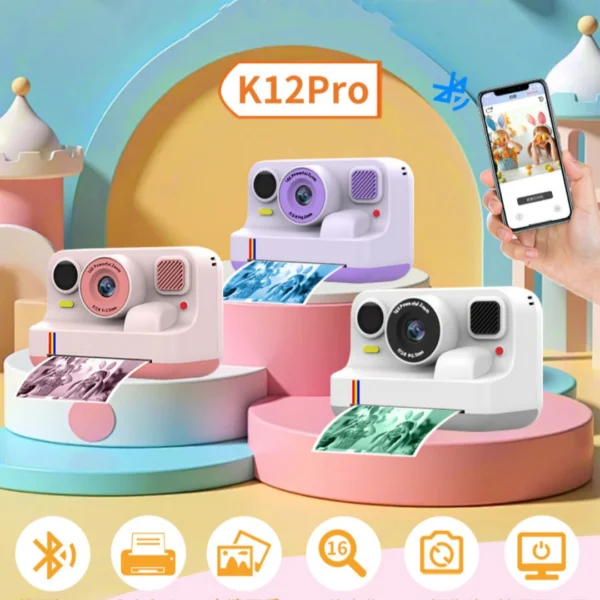 Portable Instant HD Color-Printing Camera with Accessories