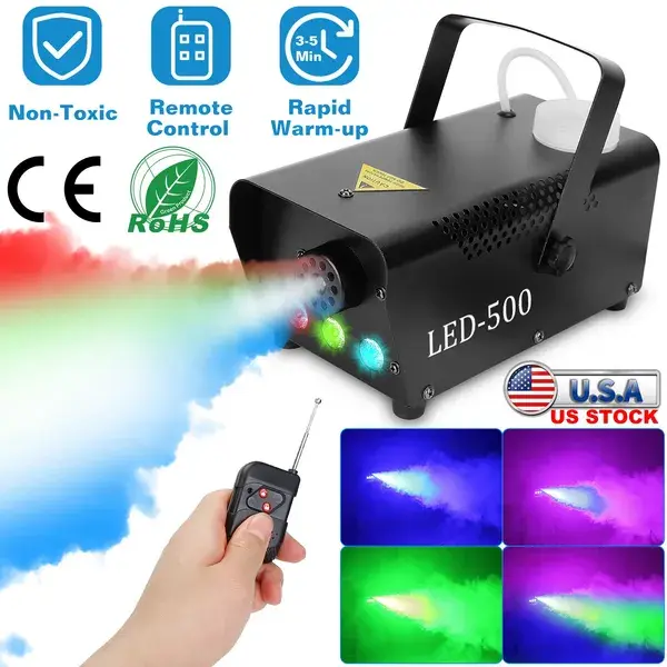 400W RGB LED Fog Machine with Remote Control