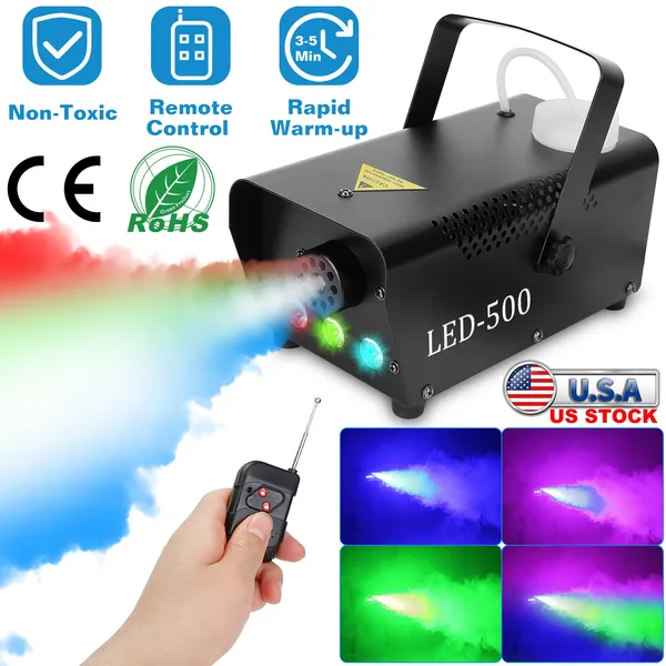 400W RGB LED Fog Machine with Remote Control