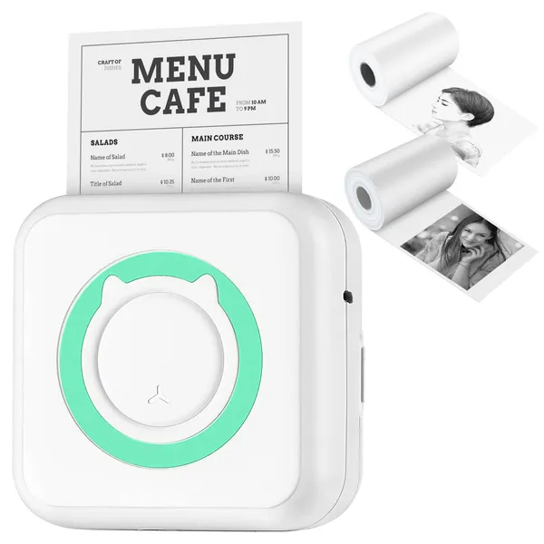 Pocket Wireless Thermal Mini Printer for Labels & Photos