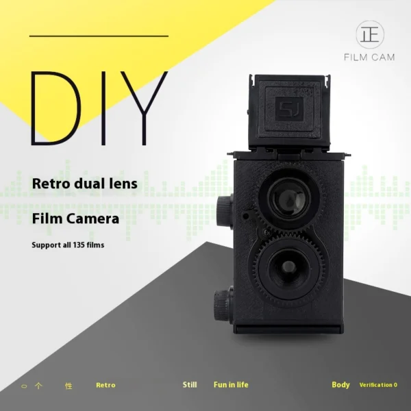 DIY Dual Lens 35mm Film Camera Plastic Body