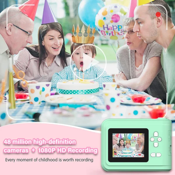 Mini Portable Photo Printing Camera in Blue or Pink