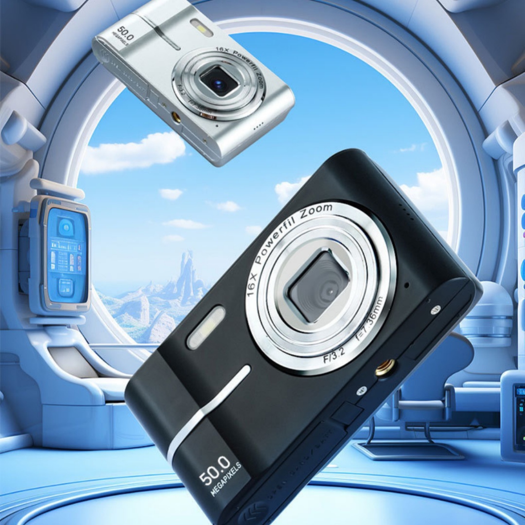 HD 4K Mini Digital Camera for Students with Manual Controls