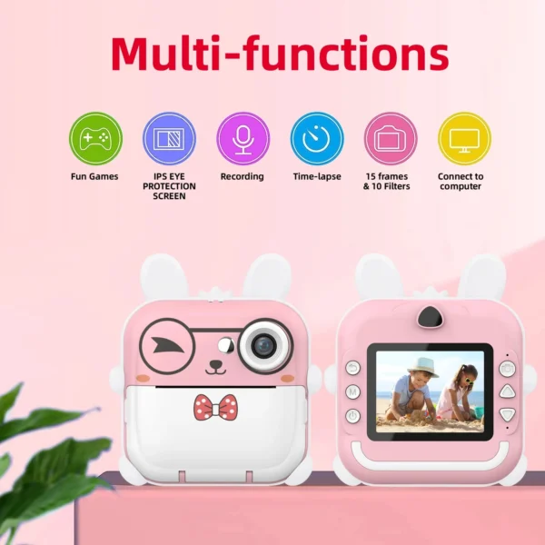 Q5 Polaroid Kids Digital Cartoon Camera with 32GB Options