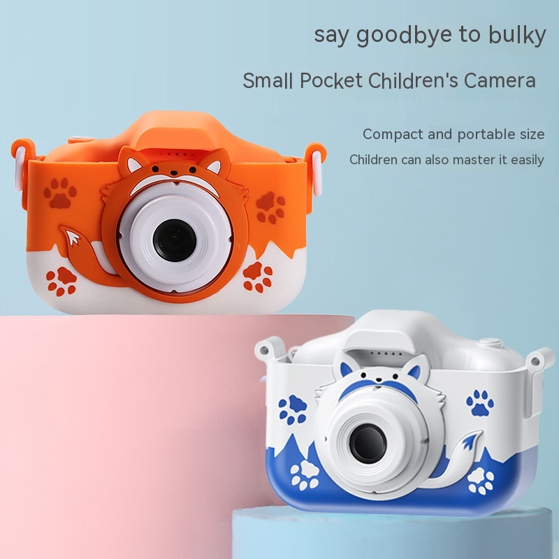 HD Cartoon Children's Digital Camera with Dual Lens
