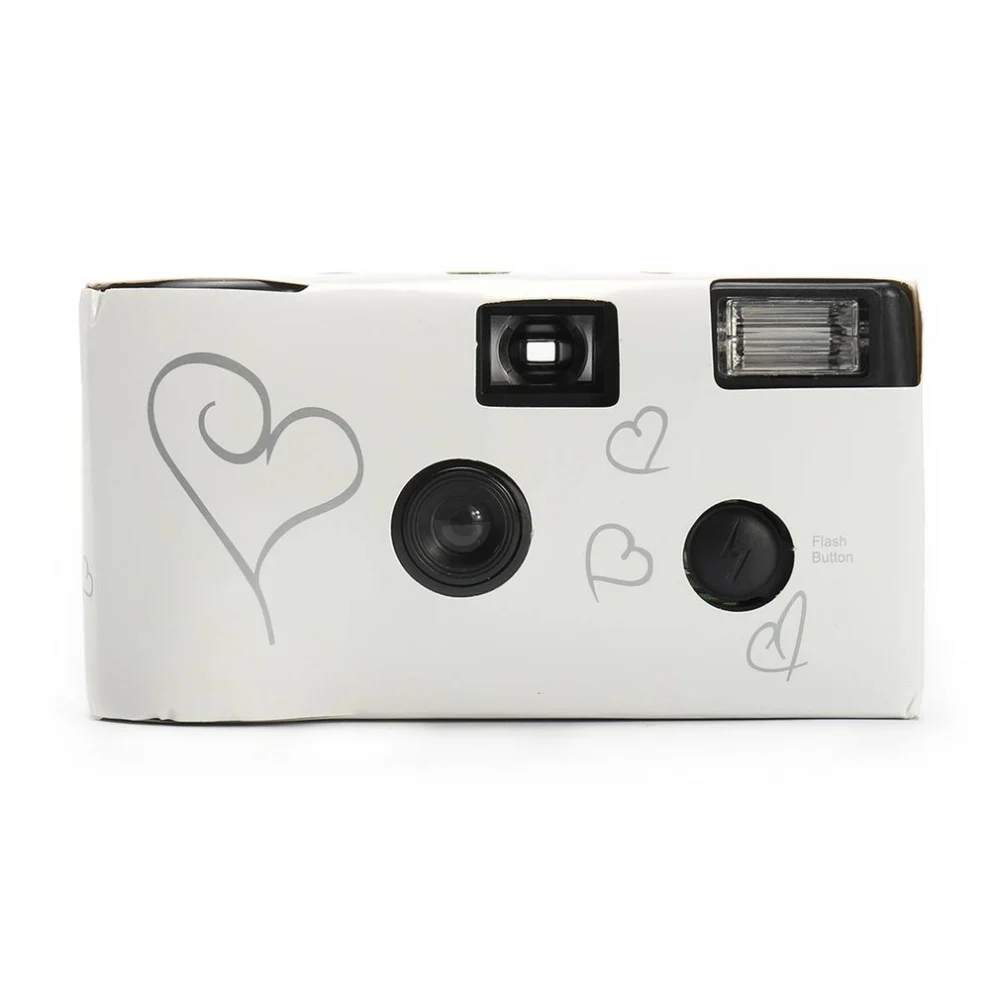 Disposable Manual Film Camera Optical 3x Zoom White