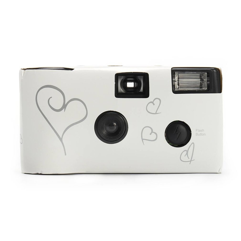 Disposable Manual Film Camera Optical 3x Zoom White