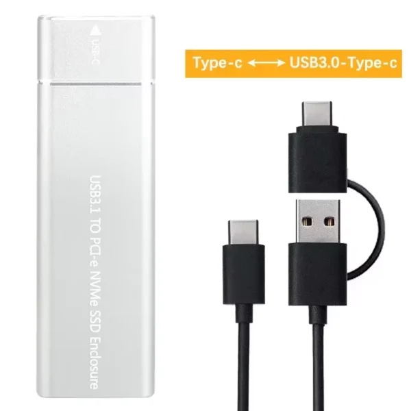 M.2 SSD Enclosure USB3.1 Type-C Aluminum Case