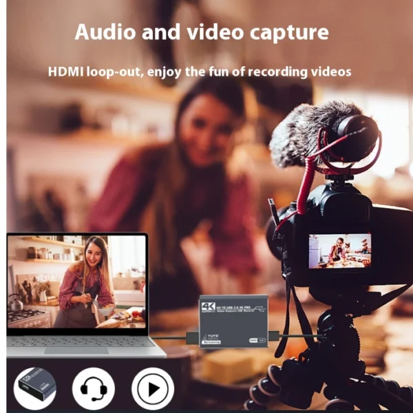 4K HDMI Capture Card for Gaming and Set-top Box Audio