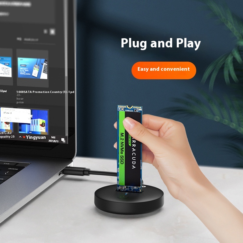 Black External Readwrite Fixed SSD with Type-C 10Gbps