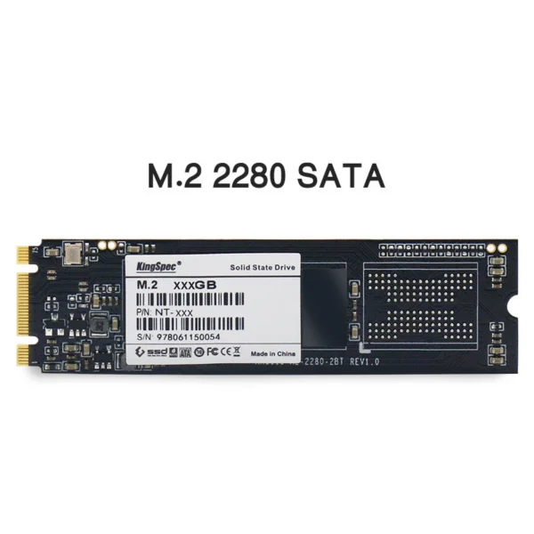 KingSpec M.2 NGFF 2280 SATA SSD 128GB to 2TB Options
