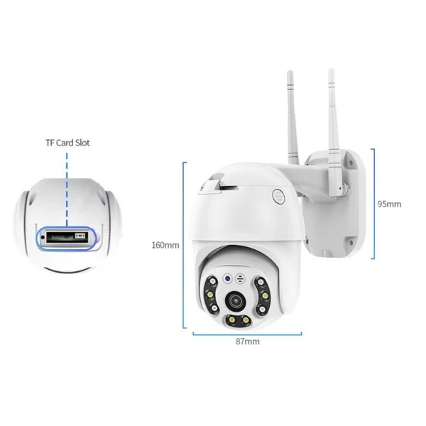 Tuy2.5 Outdoor Waterproof Wifi PTZ Ball Camera