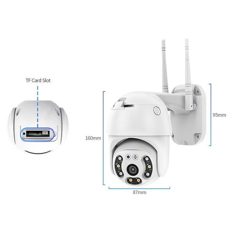 Tuy2.5 Outdoor Waterproof Wifi PTZ Ball Camera