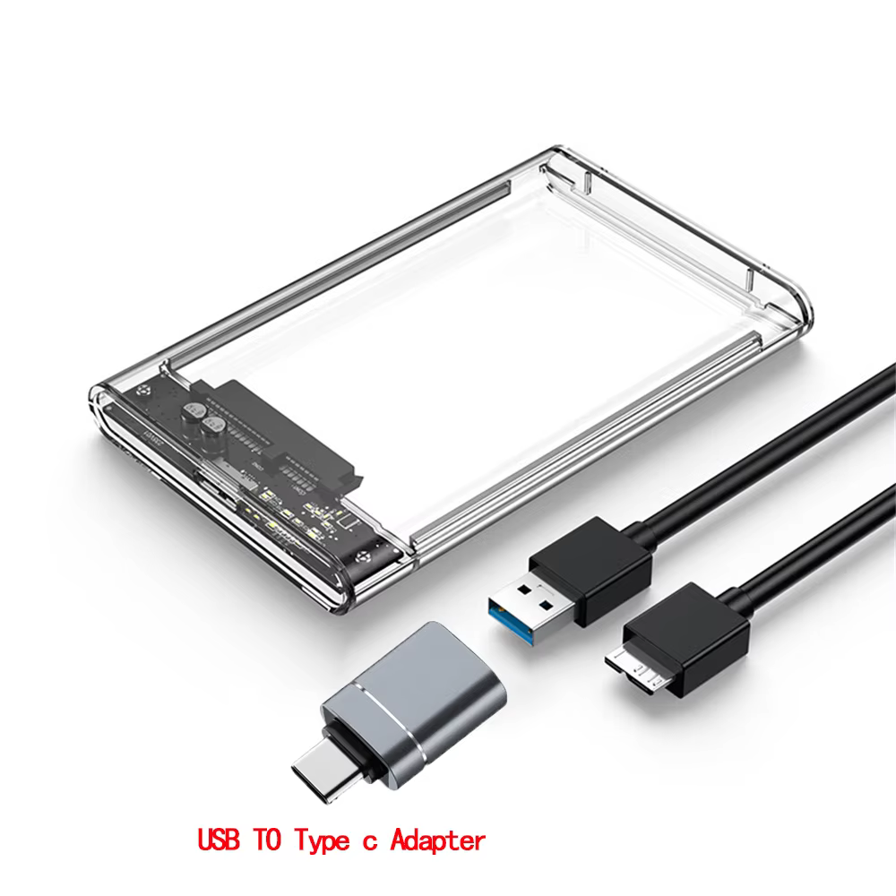 2.5inch USB 3.0 SATA SSD HDD Enclosure with 5Gbps Speed