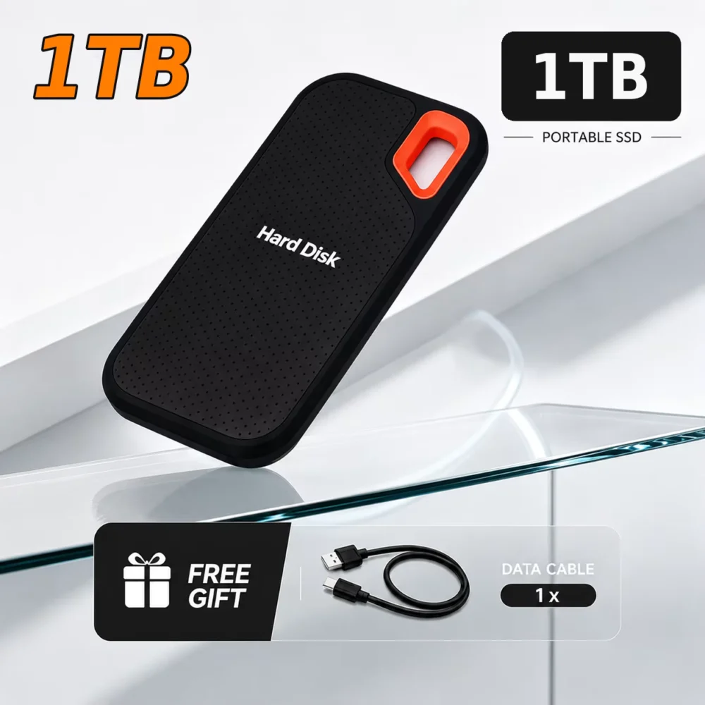 High-Speed Portable SSD External Hard Drive 1TB to 128T