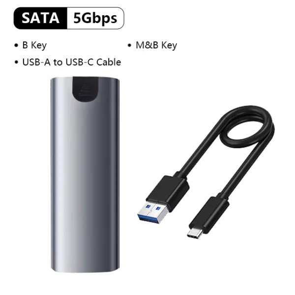 UTHAI M.6 Dual Protocol M.2 SSD Case with Metal Heat Sink