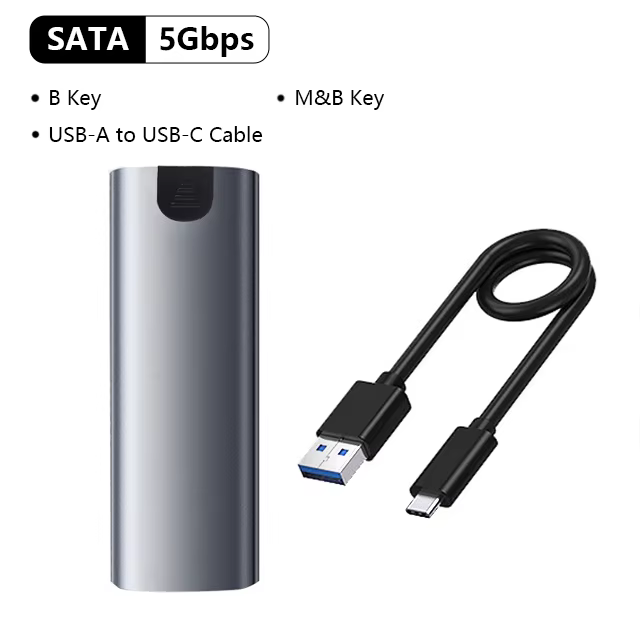 UTHAI M.6 Dual Protocol M.2 SSD Case with Metal Heat Sink