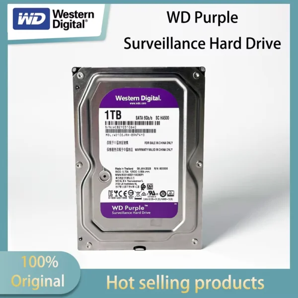 Western Digital 1TB-4TB WD Purple Surveillance HDD SATA 6Gb/s