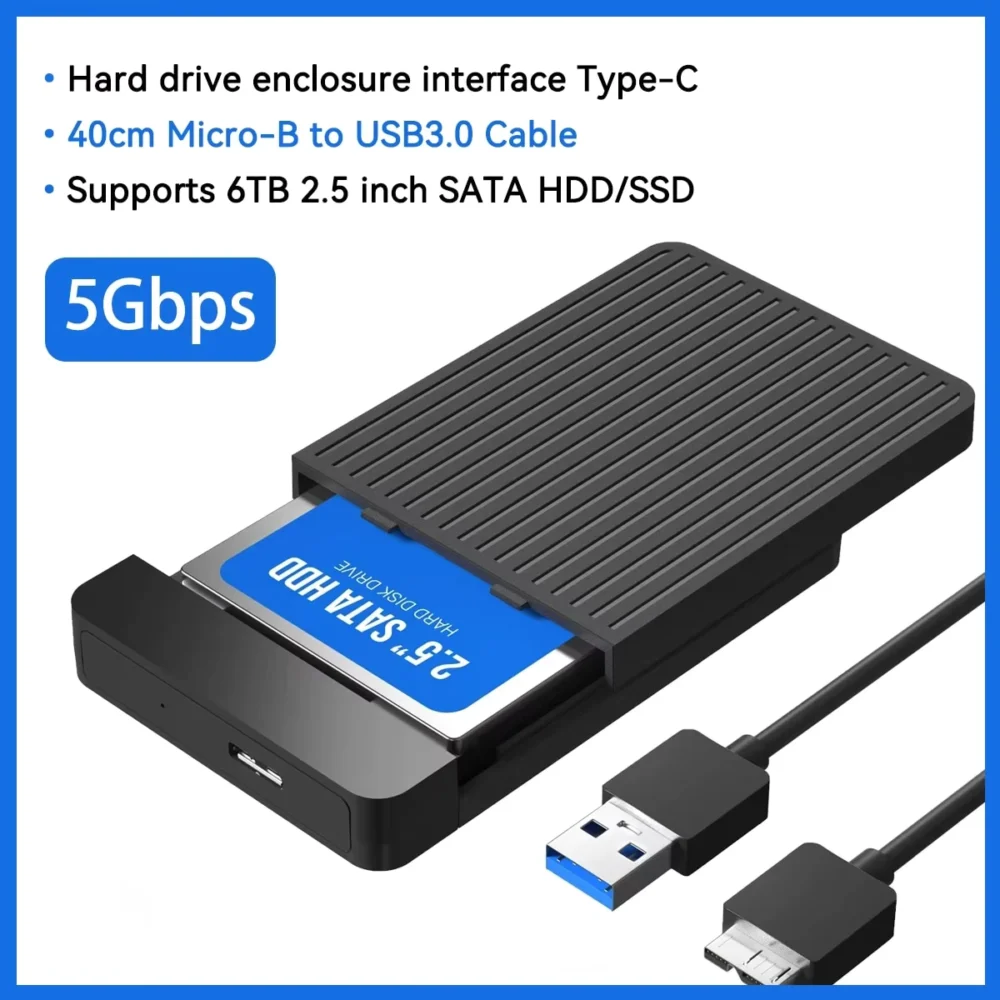 2.5 inch SATA HDD SSD Case USB 3.1/3.0 External Enclosure