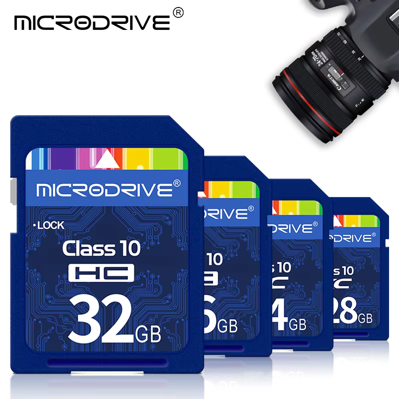 MicroDrive High Speed SD Cards 8GB to 128GB for Cameras