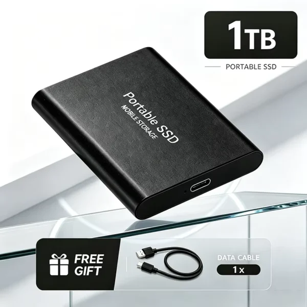 Portable SSD & External Hard Drive USB 3.1 Compact Storage