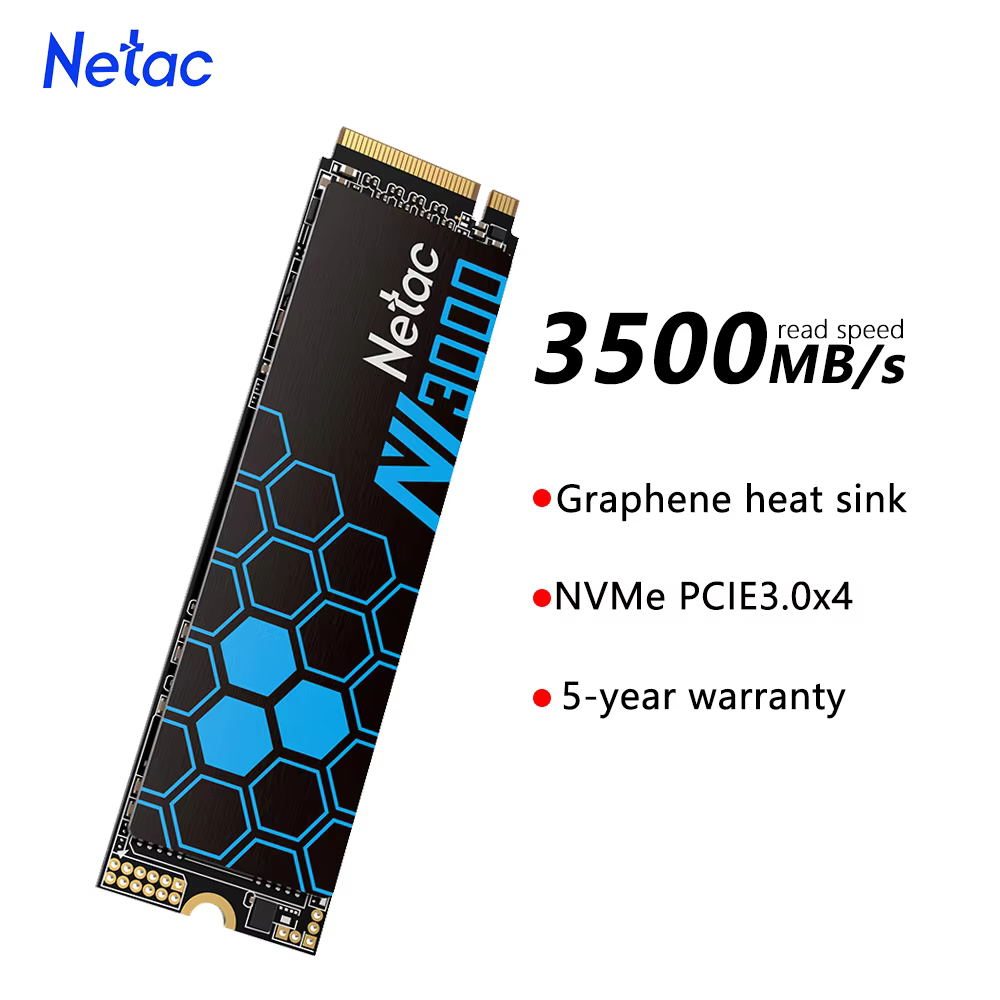 Netac NVMe M.2 2280 SSD 250GB to 2TB PCIe 3.0 x4
