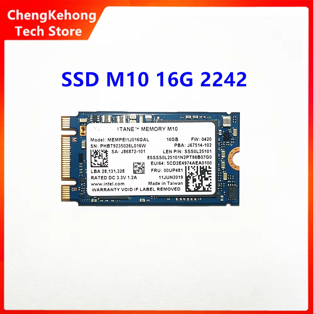 Original M10 16G 2280 2242 Internal SSD for Intel Optane