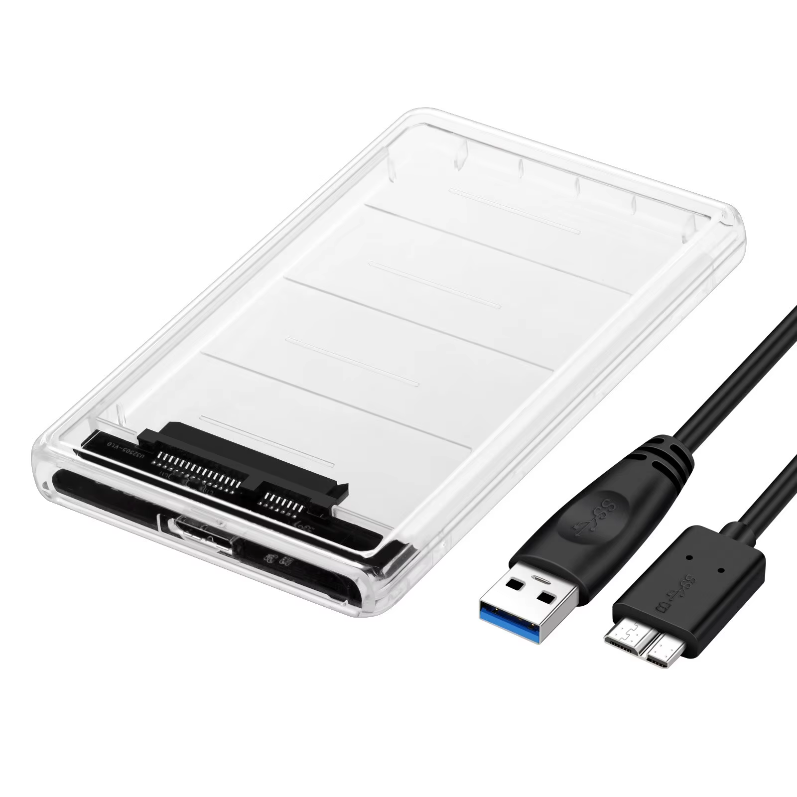 2.5 Inch USB 3.0 Transparent Hard Drive Enclosure