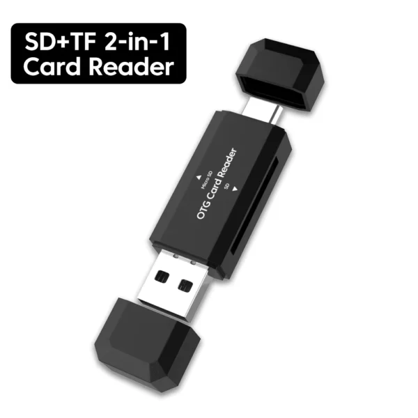 Twitch 2-in-1 USB A SD TF Card Reader High Speed