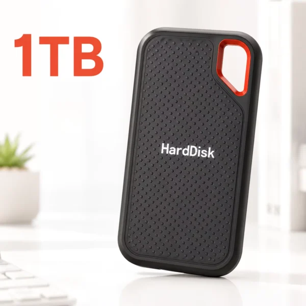 Portable 2TB External SSD USB 3.1 Type-C Fast Storage