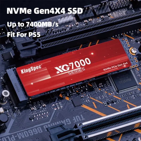 KingSpec M.2 PCIe 4.0 NVMe SSD 512GB-4TB Internal Drive