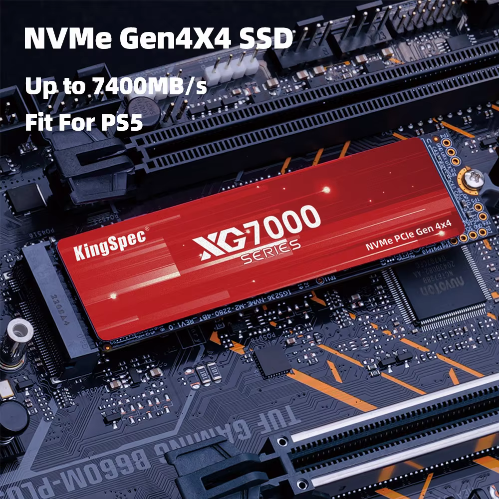 KingSpec M.2 PCIe 4.0 NVMe SSD 512GB-4TB Internal Drive