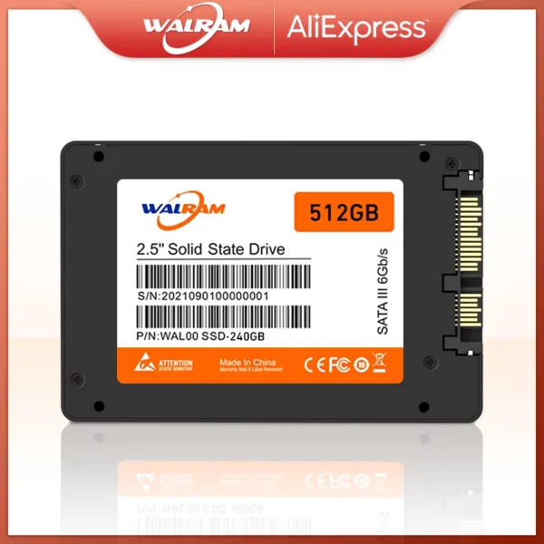 WALRAM 2.5" SATA III SSD 120GB to 2TB Internal Drive