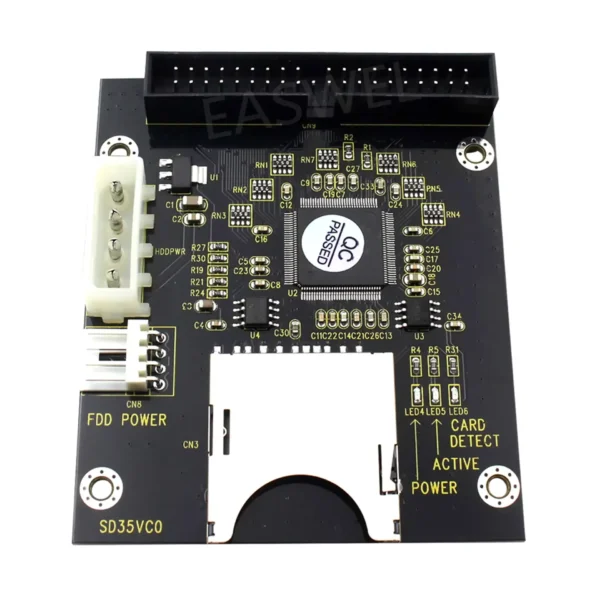 5V SD Card to IDE3.5 40 Pin Adapter Board Riser for 128GB SDXD