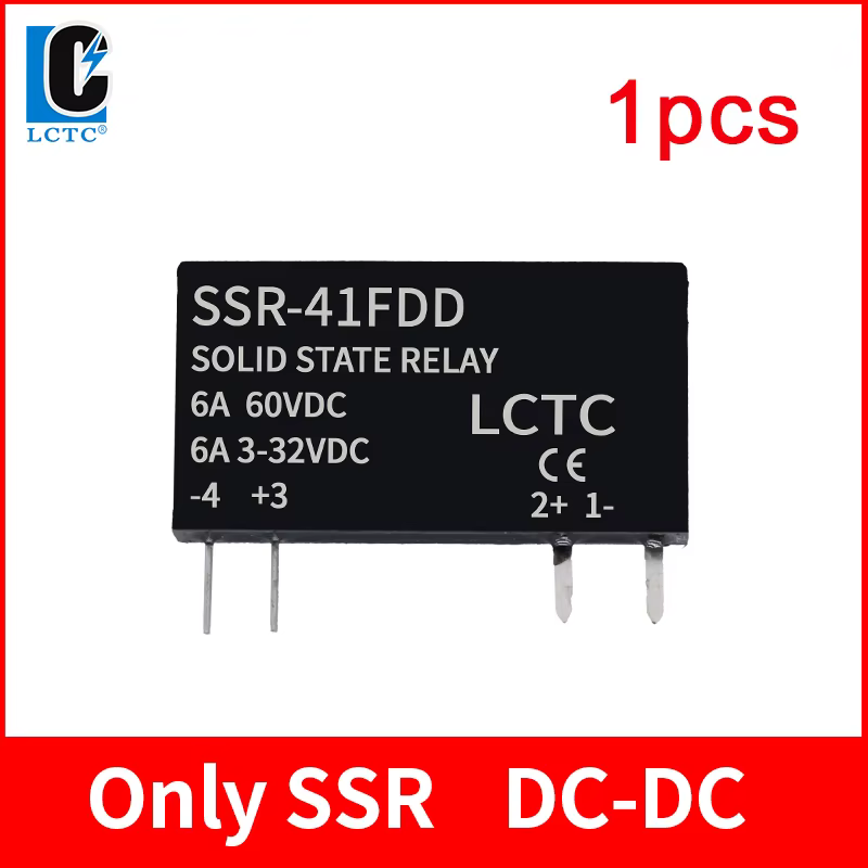 SSR Solid State Relay DC 3-32V 6A Slim DIN Rail Module