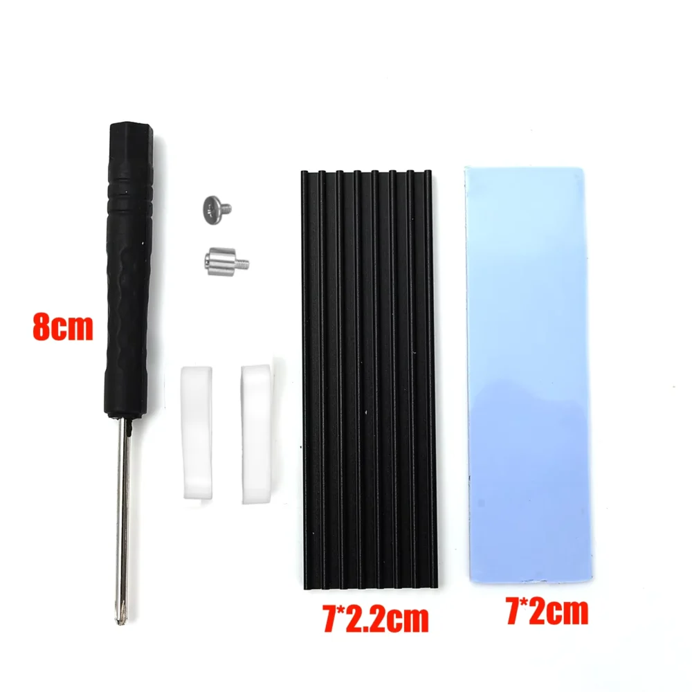 M.2 2280 SSD Aluminum Heatsink Kit with Thermal Pad