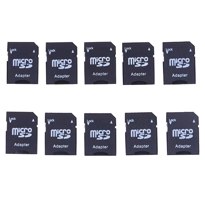 10pcs Micro SD to SD Card Adapters High Speed Converter