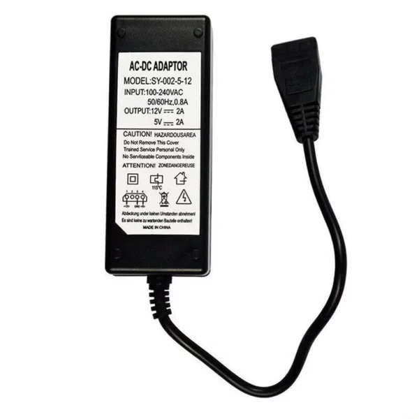 12V/5V 2.5A IDE SATA Power Supply Adapter for HDD/CD-ROM
