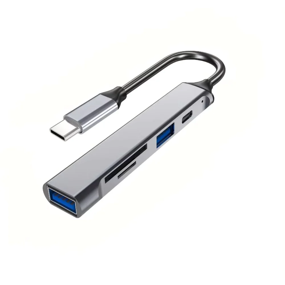 5-in-1 USB-C SD Card Reader with High-Speed Transfer