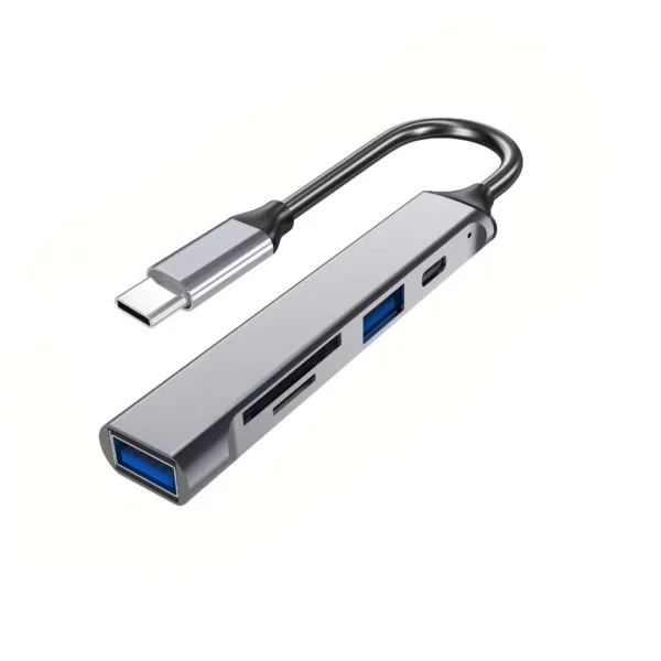 5-in-1 USB-C SD Card Reader with High-Speed Transfer