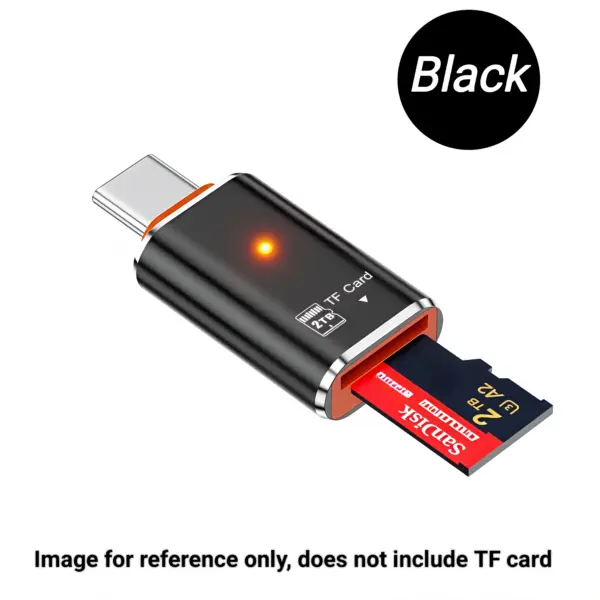 SD TF Card Reader USB-C Adapter Supports up to 2TB
