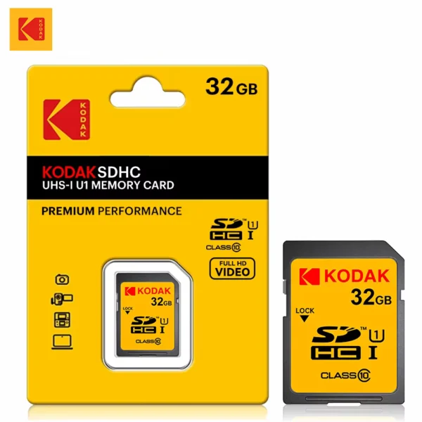 Kodak Original SD Cards 32GB-256GB Class 10 V30 UHS-I