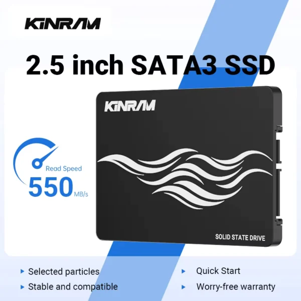 KinRam 2.5 SATA III SSD Internal Hard Drive 64GB-1TB