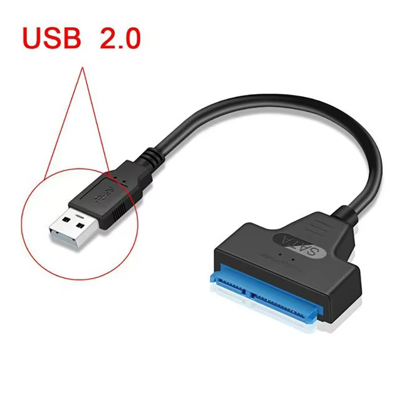SATA to USB 2.0 Cable for 2.5" HDD SSD Adapter Converter