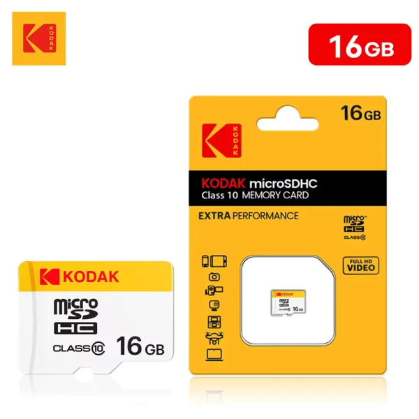 Kodak MicroSDXC Memory Card 16GB to 256GB Class 10 V30 A1